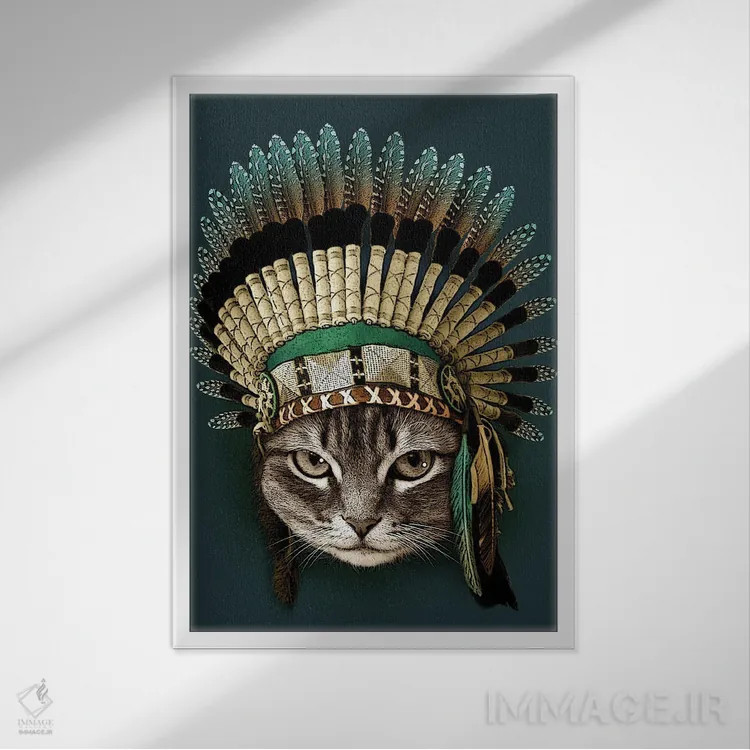 تابلو رئیس اثر آدام لاولس - نمای قابدار سفید