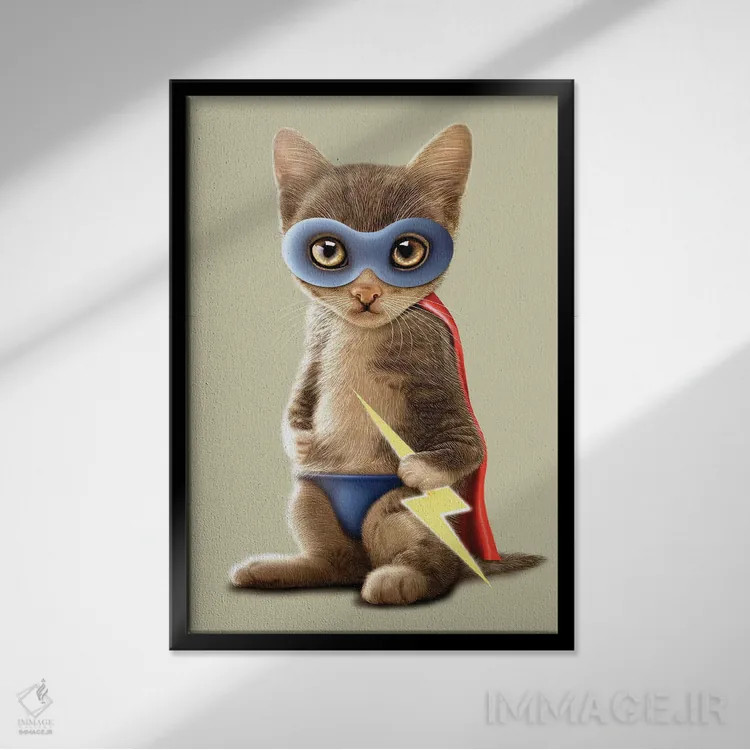 تابلو رعد و برق اثر آدام لاولس - نمای قابدار مشکی