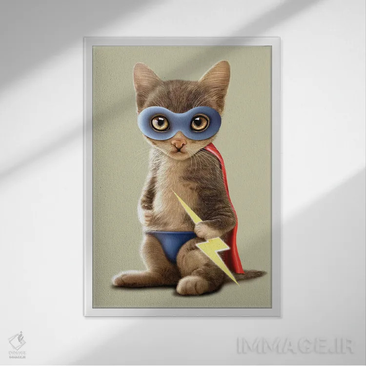 تابلو رعد و برق اثر آدام لاولس - نمای قابدار سفید