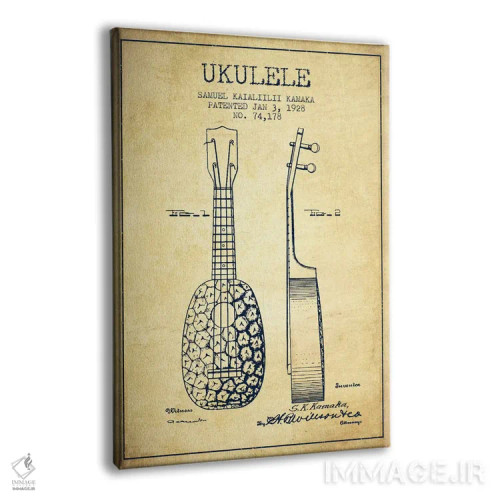 تابلو نقشهٔ پتنت یوکلِلی (قدیمی) اثر پیکسل کهنه (استودیو/نام هنری) - نمای پرسپکتیو محصول