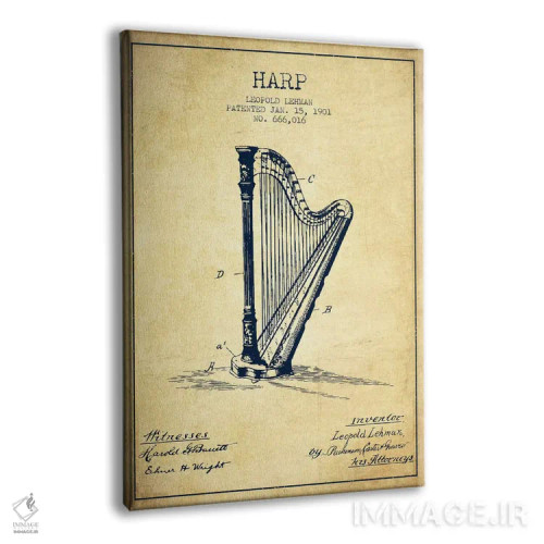 تابلو نقشهٔ پتنت چنگ (قدیمی) اثر پیکسل کهنه (استودیو/نام هنری) - نمای پرسپکتیو محصول