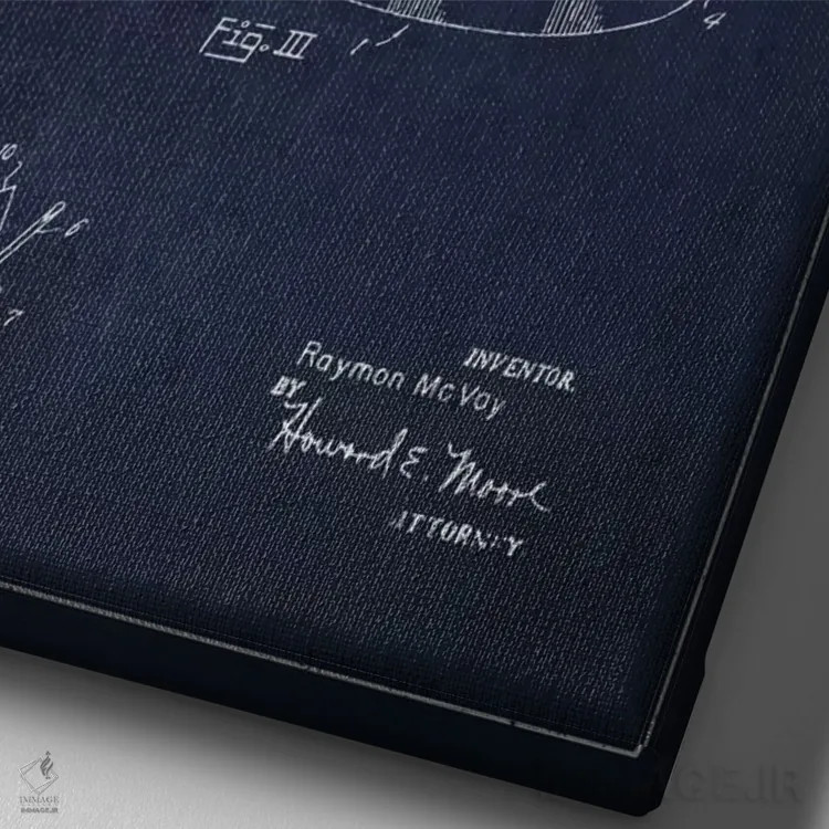 تابلو نقشهٔ حقامتیاز لوازم ماهیگیری سرمهای اثر پیکسل کهنه (استودیو/نام هنری) - نمای نزدیک بافت بوم