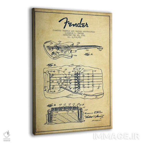 تابلو طرح ثبت اختراع ترمولو شناور (کهنه) اثر پیکسل کهنه (استودیو/نام هنری) - نمای پرسپکتیو محصول