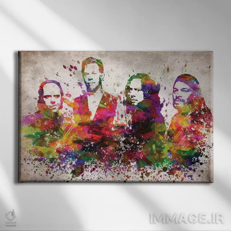 تابلو متالیکا (گروه موسیقی) اثر پیکسل کهنه (استودیو/نام هنری) - نمای روبهرو روی دیوار