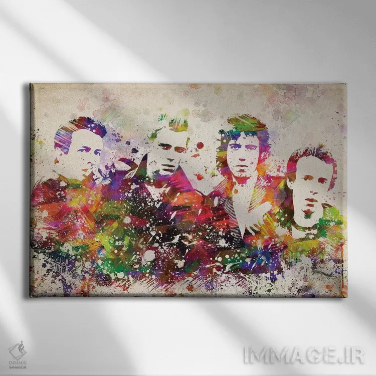 تابلو د کلش (گروه موسیقی) اثر پیکسل کهنه (استودیو/نام هنری) - نمای روبهرو روی دیوار