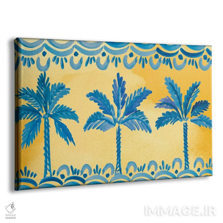 تابلو نخلهای آفتابی اثر آنی دل سول - نمای پرسپکتیو محصول