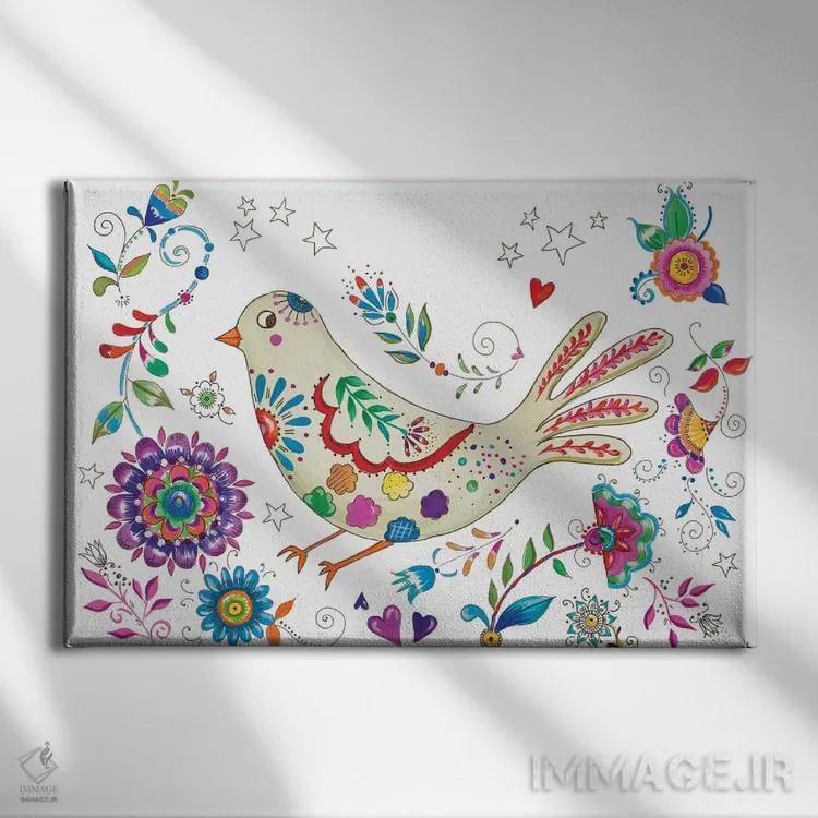 تابلو زندگی دیوانهوار اثر آنی دل سول - نمای روبهرو روی دیوار