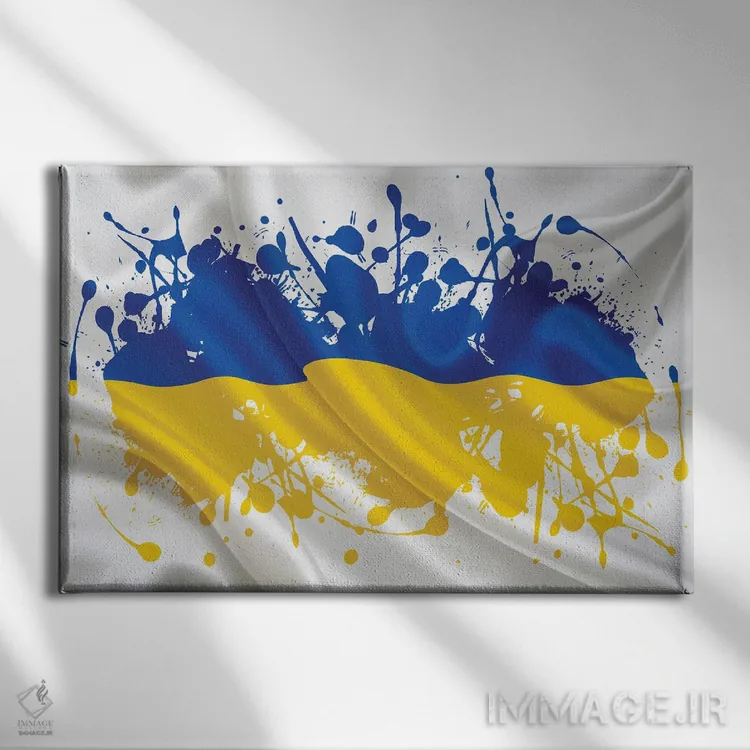 تابلو لکهٔ اوکراین (تصویری نماباور) اثر آلساندرو دلا توره - نمای روبهرو روی دیوار