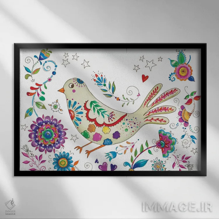تابلو زندگی دیوانهوار اثر آنی دل سول - نمای قابدار مشکی
