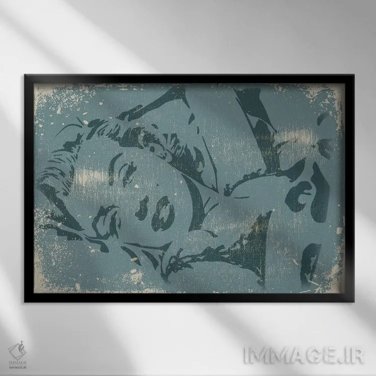 تابلو پوستر کلاسیک مرلین مونرو اثر آلساندرو دلا توره - نمای قابدار مشکی