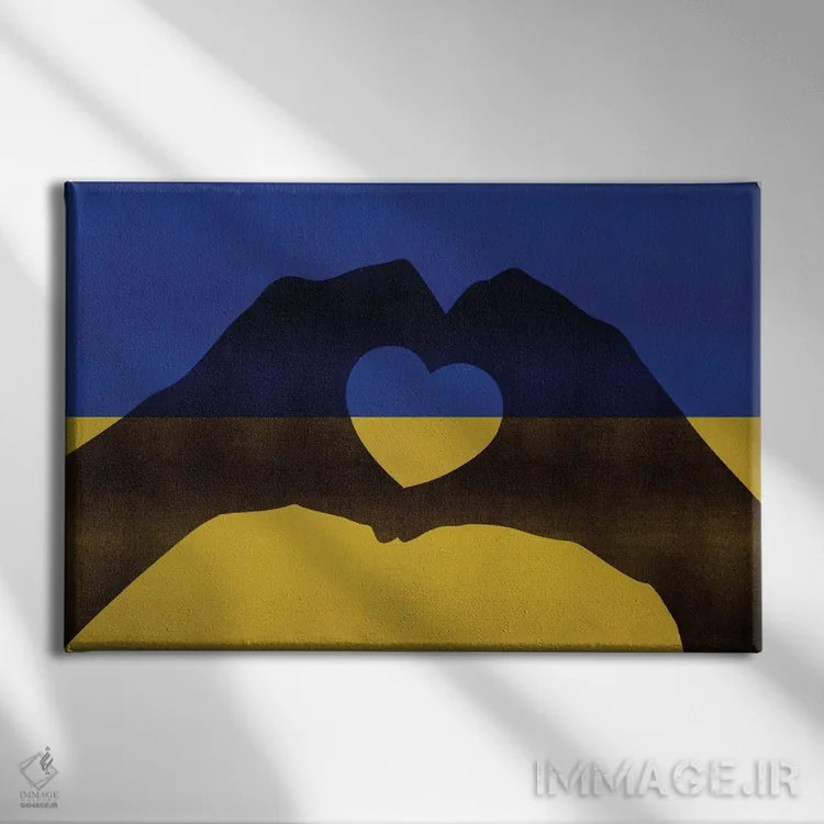 تابلو دوستداشتن اوکراین اثر آلساندرو دلا توره - نمای روبهرو روی دیوار