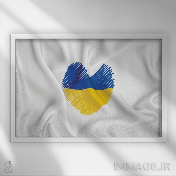 تابلو قلب اوکراینیِ اوکراین اثر آلساندرو دلا توره - نمای قابدار سفید