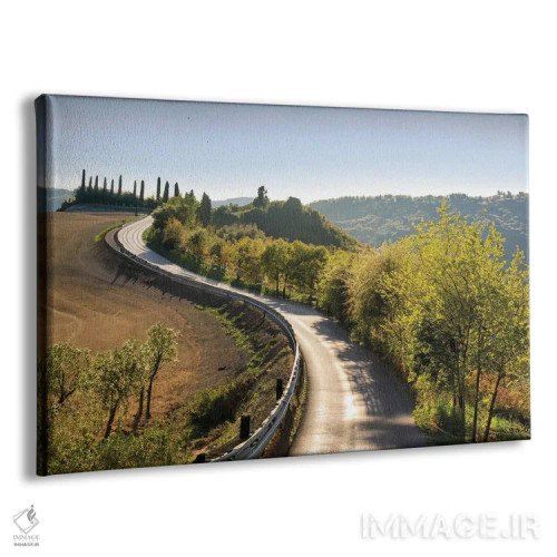 تابلو جاده زیبای توسکانی (ایتالیا) اثر آلساندرو دلا توره - نمای پرسپکتیو محصول