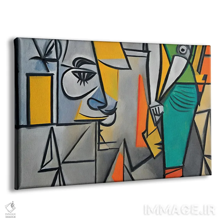تابلو چند کارگر به سبک پیکاسو اثر آلساندرو دلا توره - نمای پرسپکتیو محصول