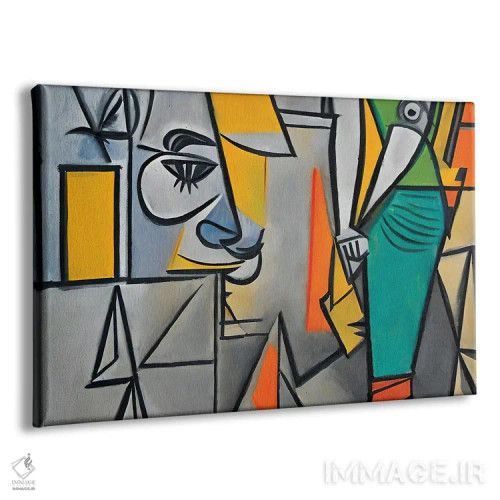 تابلو چند کارگر به سبک پیکاسو اثر آلساندرو دلا توره - نمای پرسپکتیو محصول