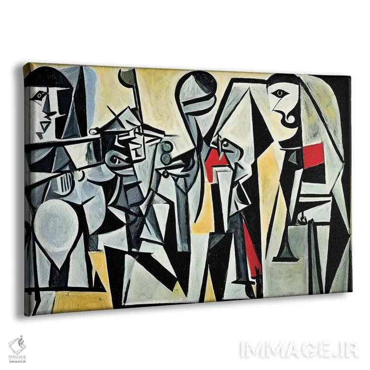 تابلو کار سخت به سبک پیکاسو اثر آلساندرو دلا توره - نمای پرسپکتیو محصول