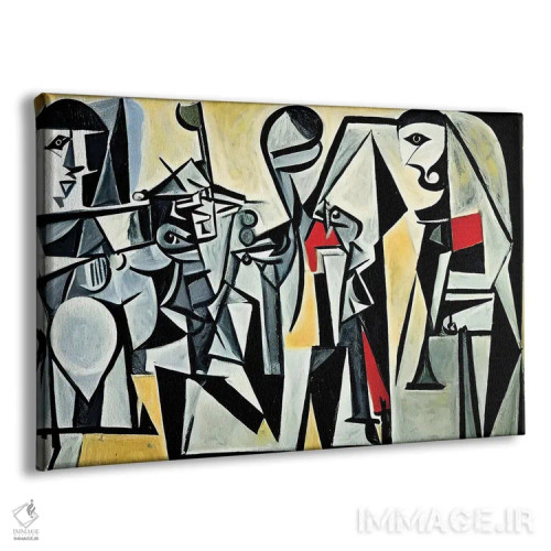 تابلو کار سخت به سبک پیکاسو اثر آلساندرو دلا توره - نمای پرسپکتیو محصول