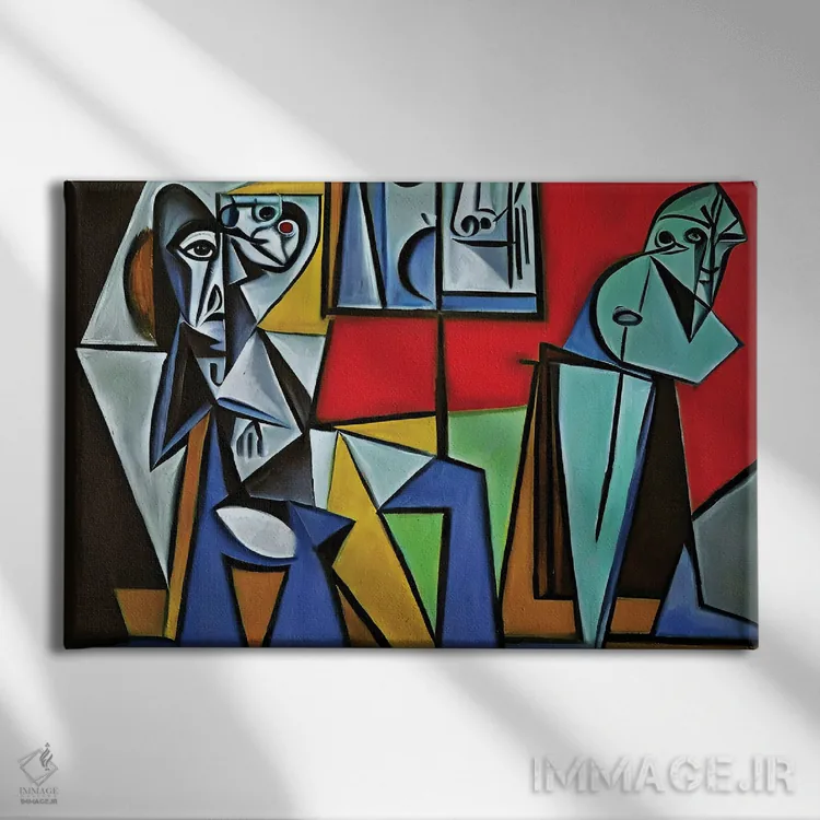 تابلو گالریدار به سبک پیکاسو اثر آلساندرو دلا توره - نمای روبهرو روی دیوار