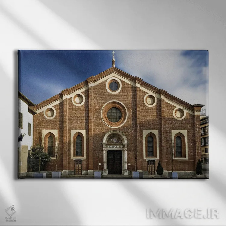 تابلو کلیسای سانتا ماریا دله گراتسیه، میلان، ایتالیا اثر آلساندرو دلا توره - نمای روبهرو روی دیوار