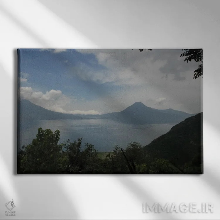 تابلو چشمانداز در پانورامای مکزیک اثر آلساندرو دلا توره - نمای روبهرو روی دیوار