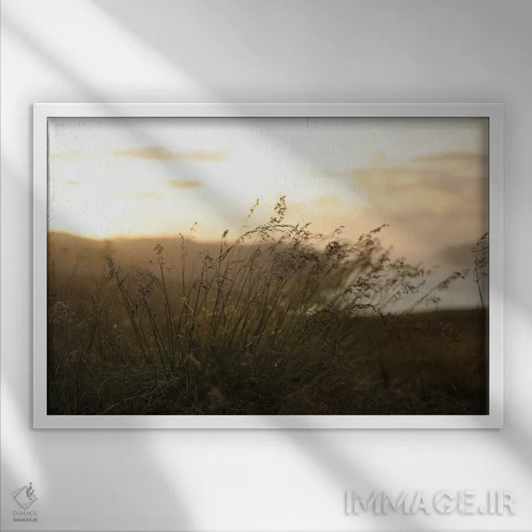 تابلو چشمانداز نورثکِیپ در غروب آفتاب اثر آلساندرو دلا توره - نمای قابدار سفید