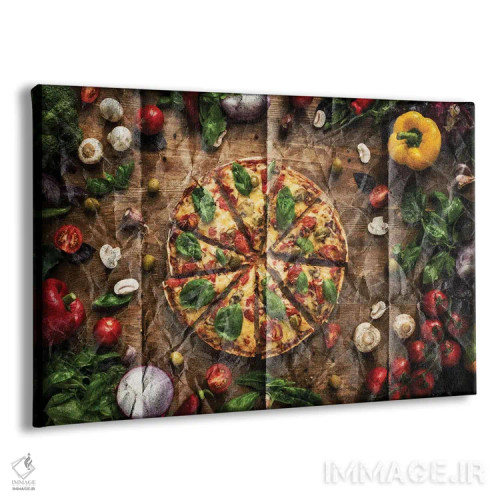 تابلو پوستر "پیتزا امروز" اثر آلساندرو دلا توره - نمای پرسپکتیو محصول