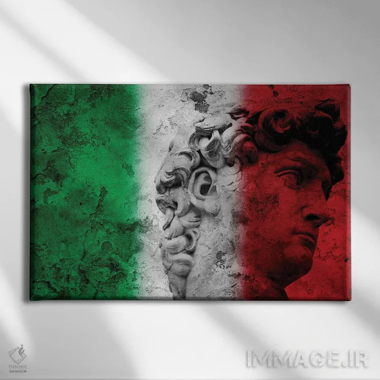 تابلو داوود اثر آلساندرو دلا توره - نمای روبهرو روی دیوار