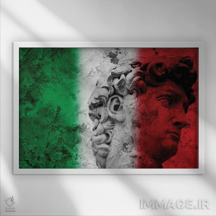 تابلو داوود اثر آلساندرو دلا توره - نمای قابدار سفید