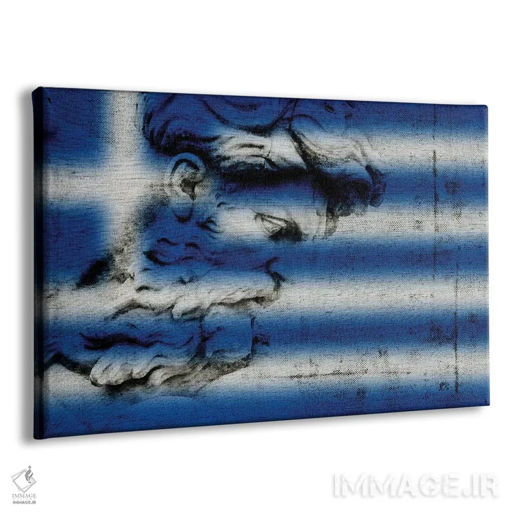 تابلو خدای یونان روی پارچه کتانی اثر آلساندرو دلا توره - نمای پرسپکتیو محصول