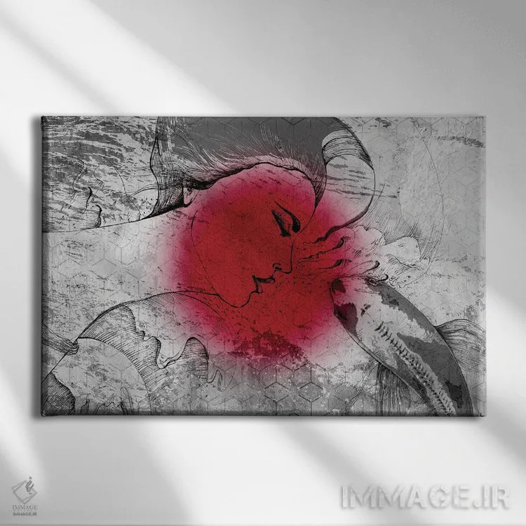 تابلو زنان ماهیگیر ژاپنی اثر آلساندرو دلا توره - نمای روبهرو روی دیوار