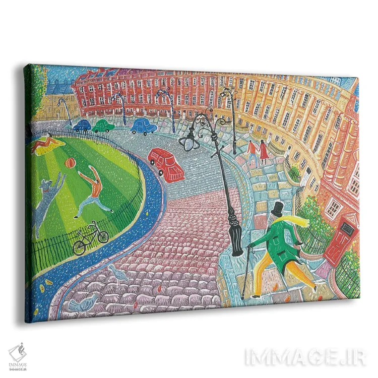 تابلو پیادهروی در "رویال کرِسنت" اثر آدریان سایکس - نمای پرسپکتیو محصول