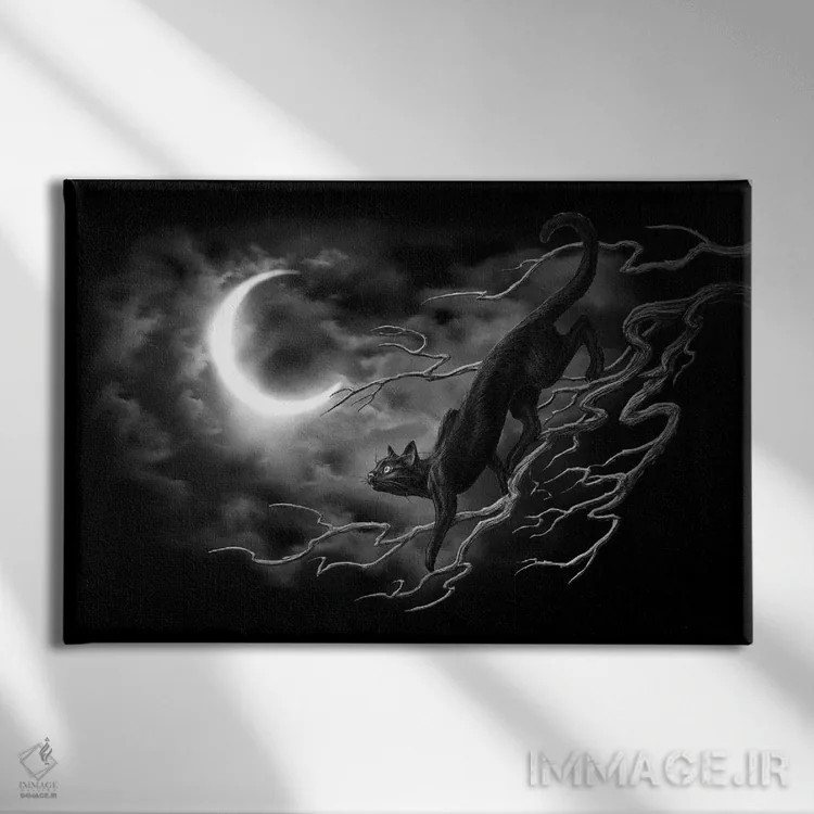 تابلو مینالوش (نام اسطورهای یا شخصیت شعری) اثر آلکمی انگلند (استودیو هنری انگلیسی) - نمای روبهرو روی دیوار