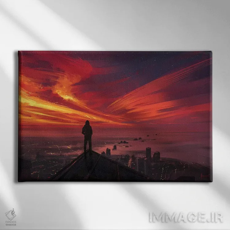 تابلو میلیونها تکه کوچک اثر آلنا آئنامی - نمای روبهرو روی دیوار