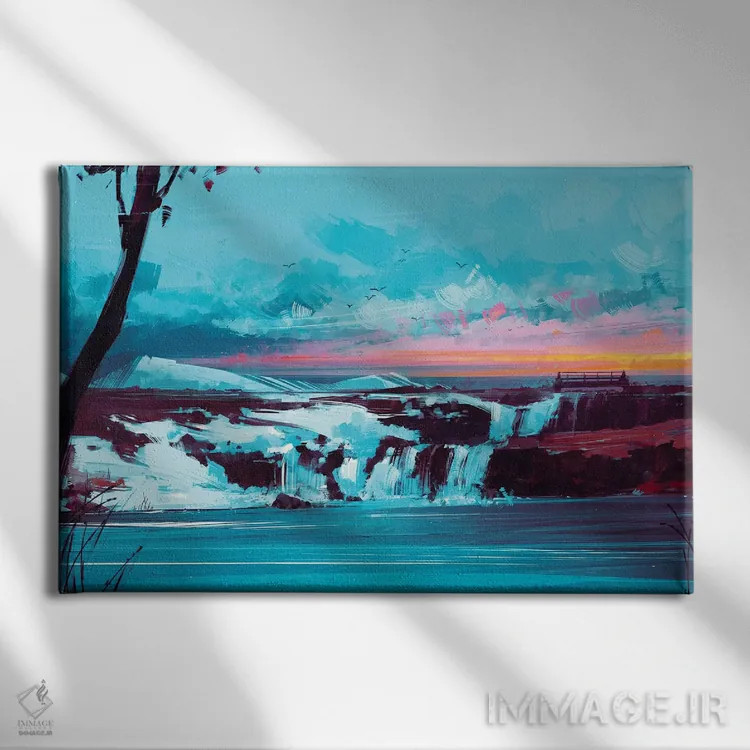 تابلو باد شمالی اثر آلنا آئنامی - نمای روبهرو روی دیوار