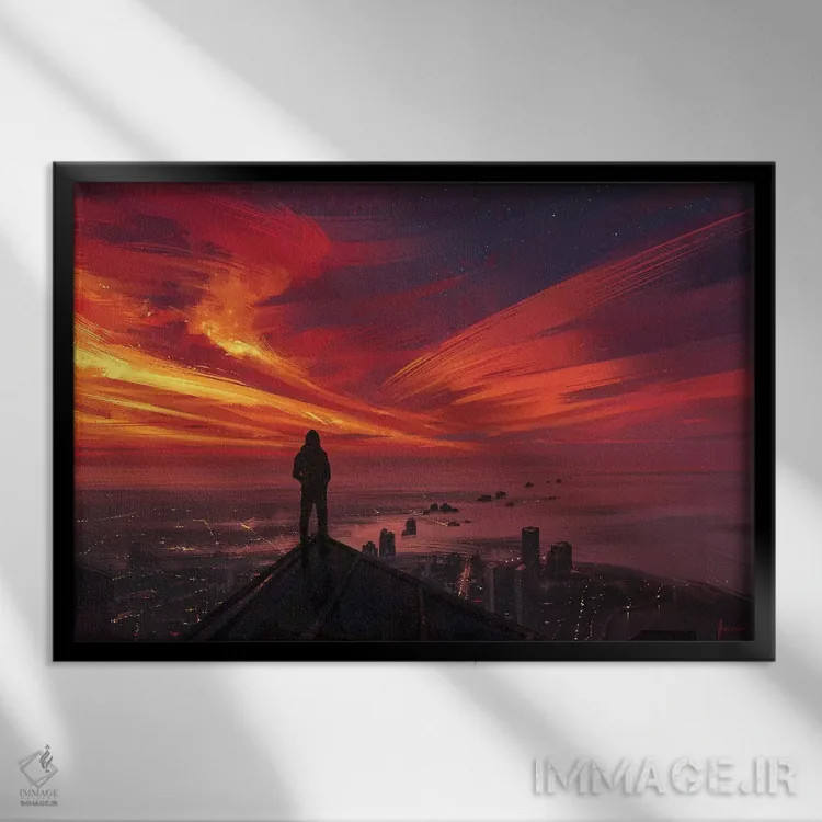 تابلو میلیونها تکه کوچک اثر آلنا آئنامی - نمای قابدار مشکی