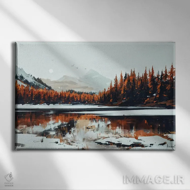 تابلو آرامش اثر آلنا آئنامی - نمای روبهرو روی دیوار