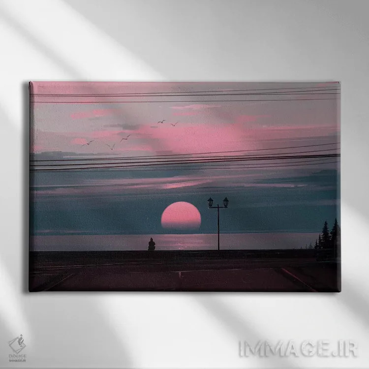 تابلو خاموش اثر آلنا آئنامی - نمای روبهرو روی دیوار