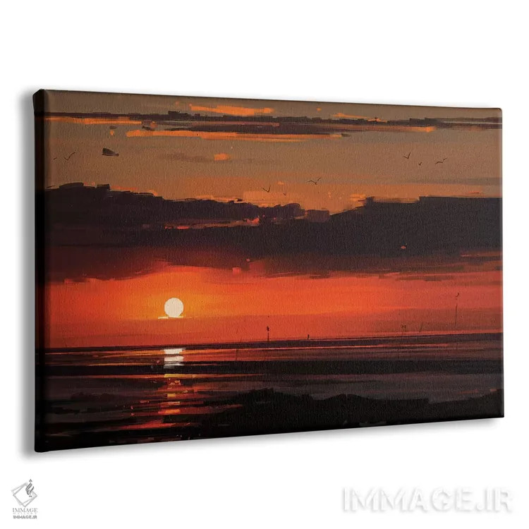 تابلو غروب خورشید اثر آلنا آئنامی - نمای پرسپکتیو محصول
