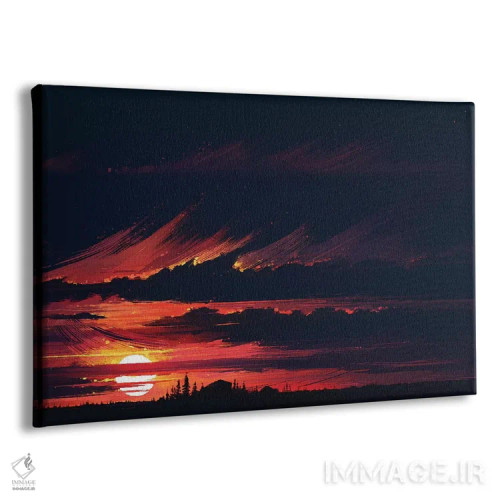 تابلو غروب آفتاب اثر آلنا آئنامی - نمای پرسپکتیو محصول