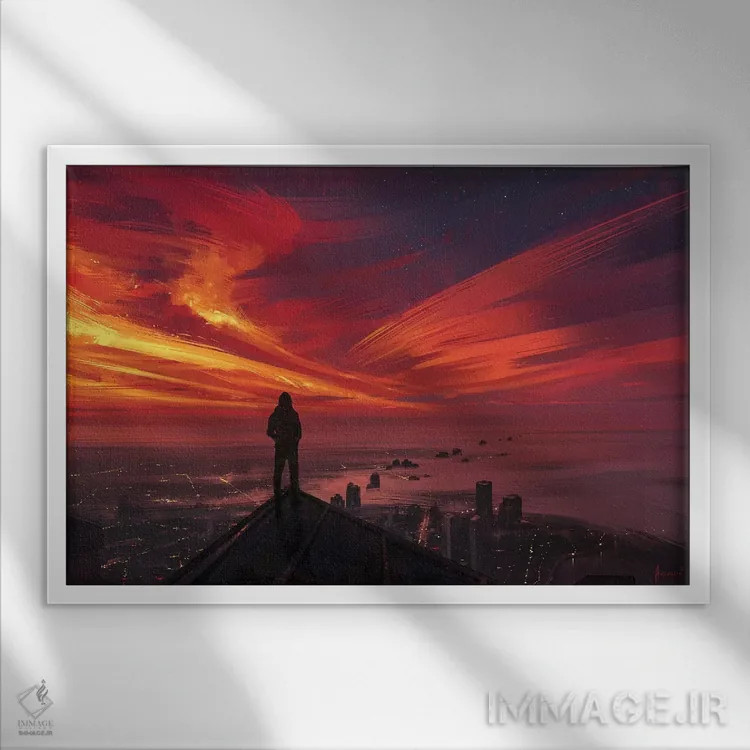 تابلو میلیونها تکه کوچک اثر آلنا آئنامی - نمای قابدار سفید