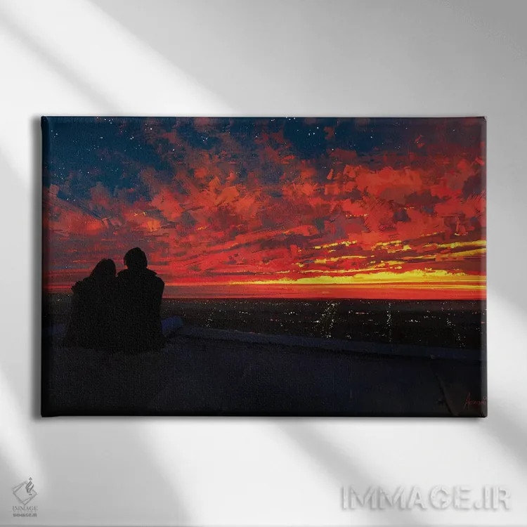 تابلو جای پنهان اثر آلنا آئنامی - نمای روبهرو روی دیوار