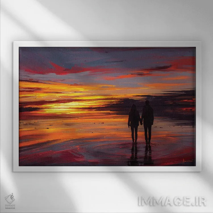 تابلو آنسوی دیگر اثر آلنا آئنامی - نمای قابدار سفید