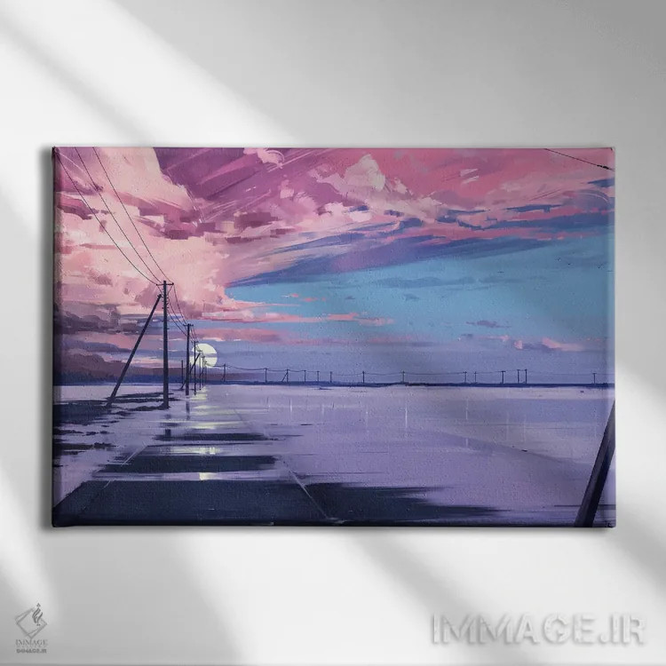 تابلو بیپایان اثر آلنا آئنامی - نمای روبهرو روی دیوار