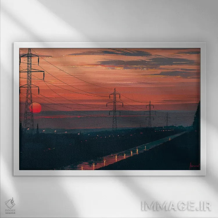 تابلو هر لحظه دیگر اثر آلنا آئنامی - نمای قابدار سفید