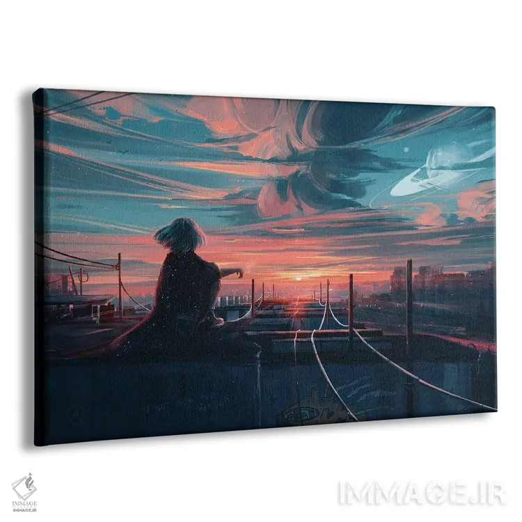 تابلو دور از فردا اثر آلنا آئنامی - نمای پرسپکتیو محصول