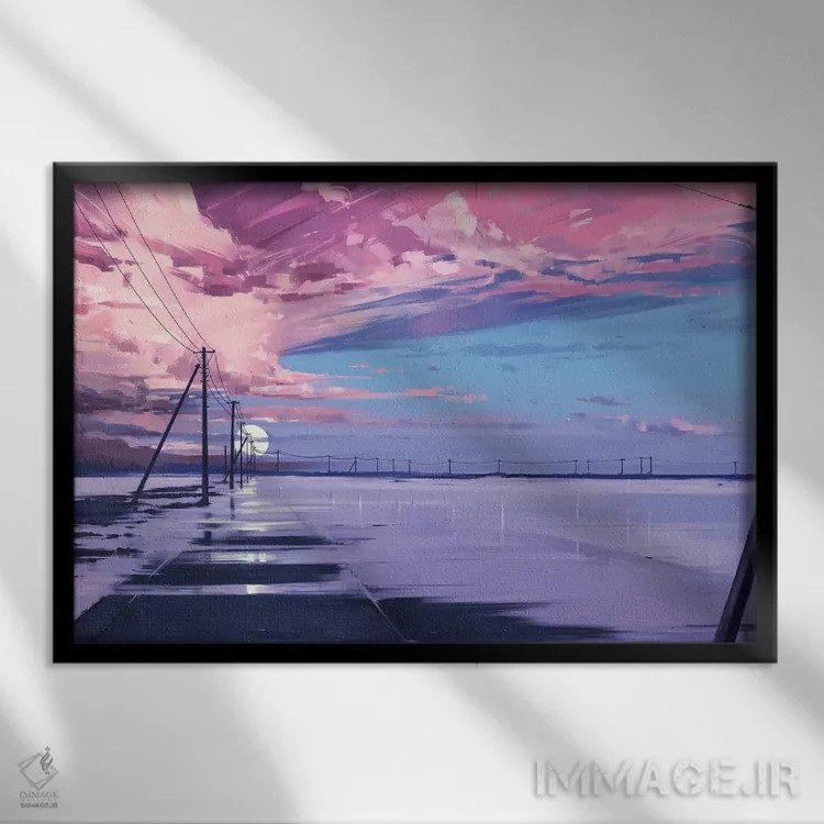 تابلو بیپایان اثر آلنا آئنامی - نمای قابدار مشکی