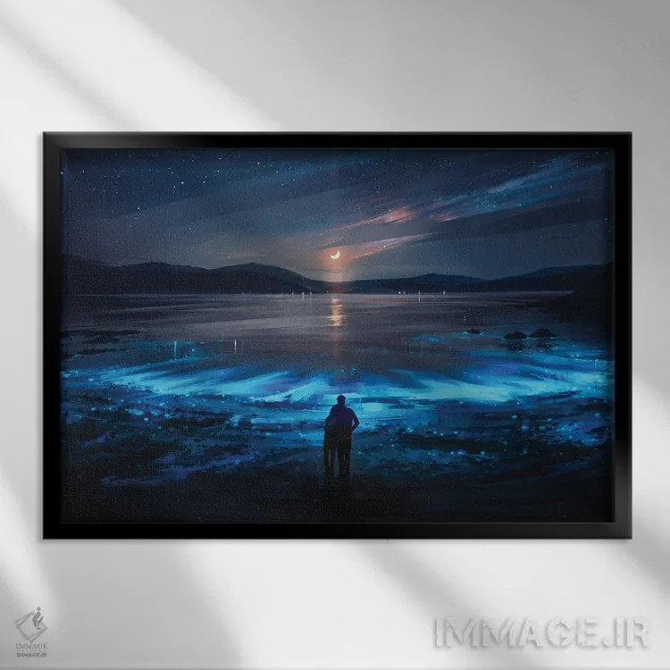 تابلو تمام چیزی که نیاز دارم اثر آلنا آئنامی - نمای قابدار مشکی