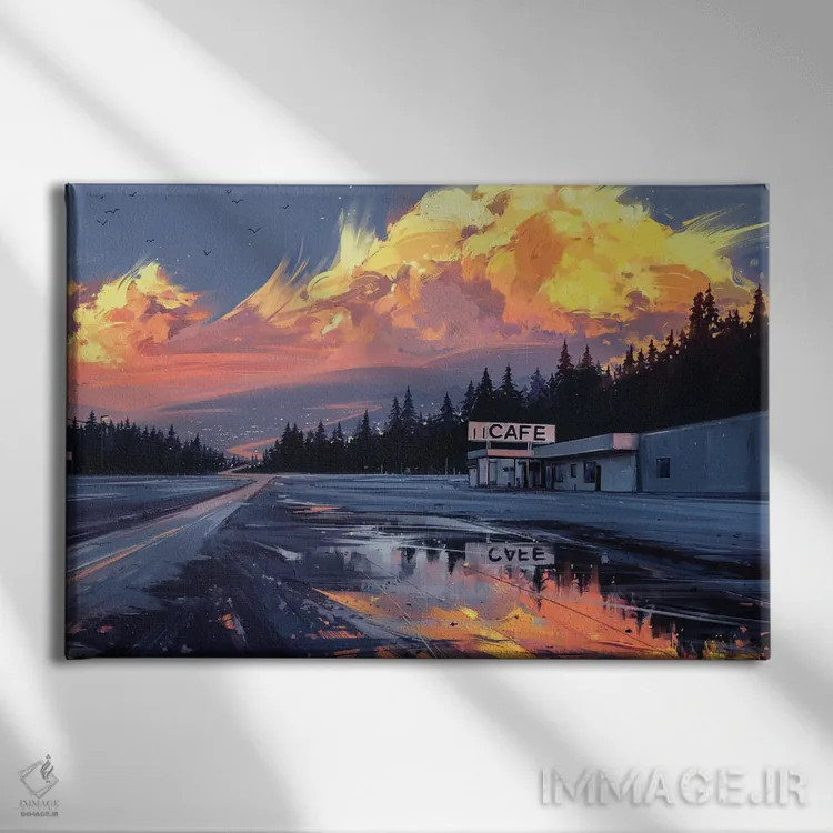 تابلو افق اثر آلنا آئنامی - نمای روبهرو روی دیوار