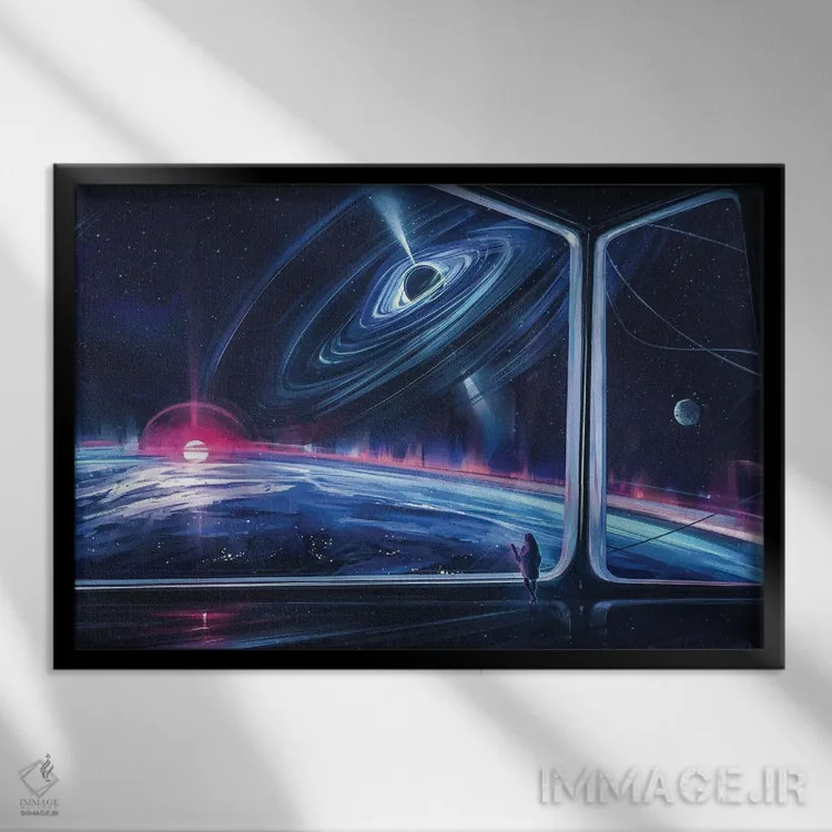 تابلو ابدیت اثر آلنا آئنامی - نمای قابدار مشکی