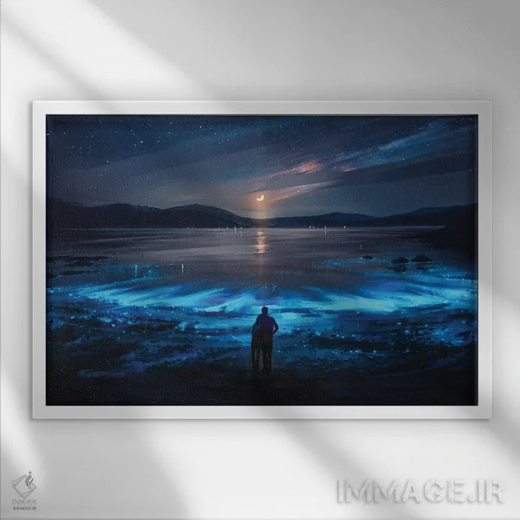 تابلو تمام چیزی که نیاز دارم اثر آلنا آئنامی - نمای قابدار سفید